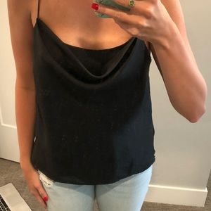 ASTR black cowl neck blouse size medium